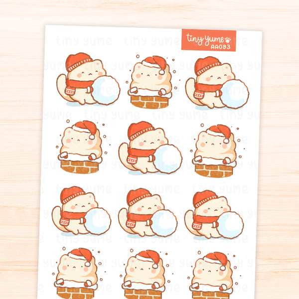 Christmas Stickers, Gingerbread, Gifts, Santa,
