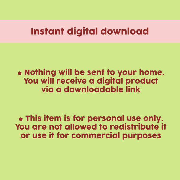 Printable notepad bundle #1443