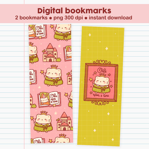 Princess digital bookmarks