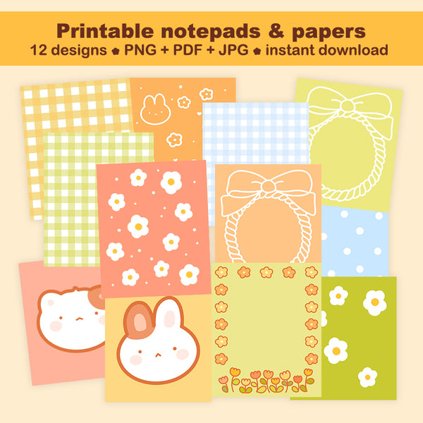 Printable notepads & papers #1442