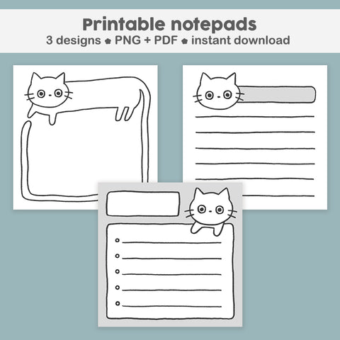 Printable notepads #1429
