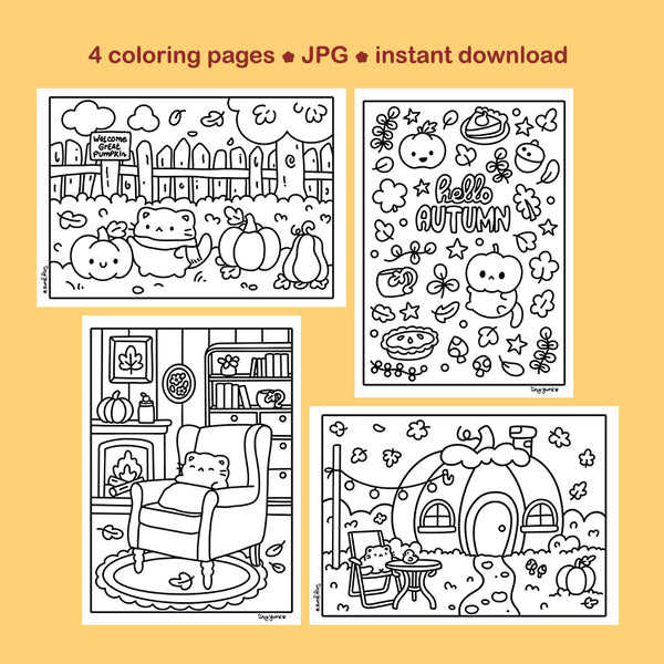 Printable autumn coloring pages #1433