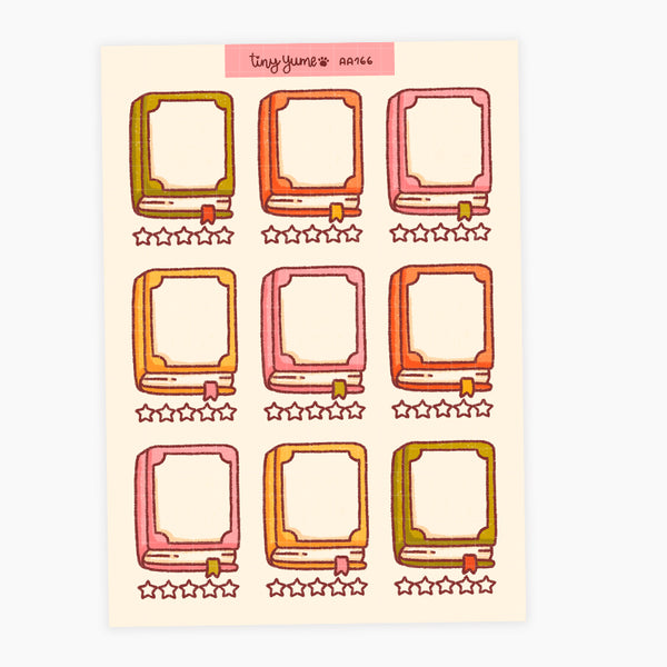 Book tracker stickers #AA166