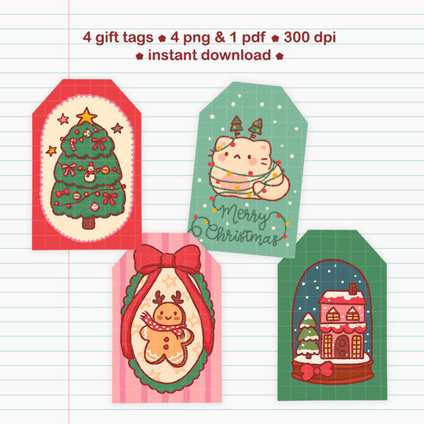 Digital christmas gift tags #1437