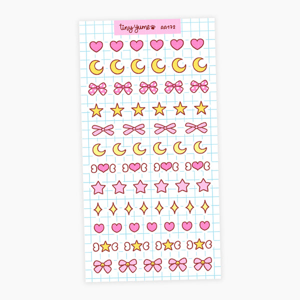 Tiny deco stickers #AA172