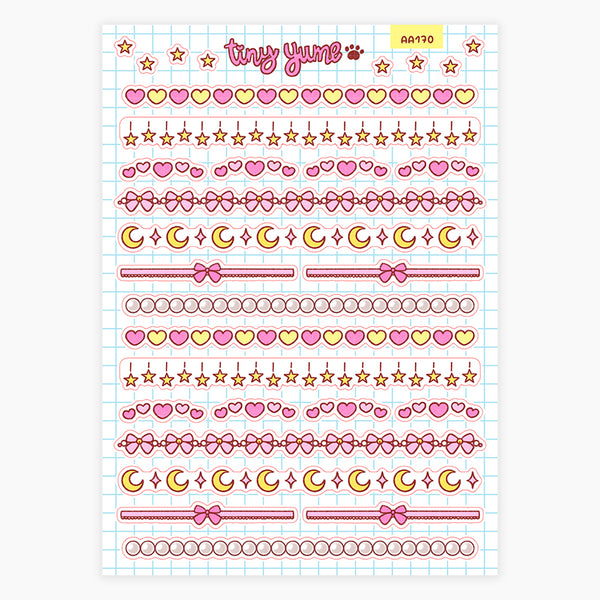 Magical moon divider stickers #AA170