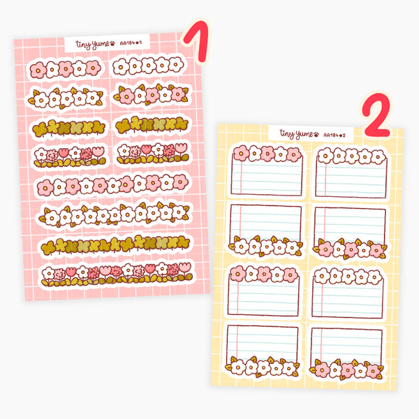 Flower planner stickers #AA184