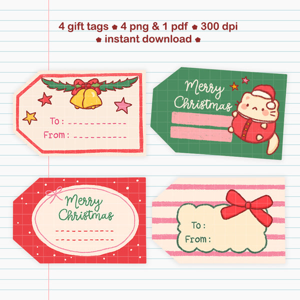 Digital christmas gift tags #1436