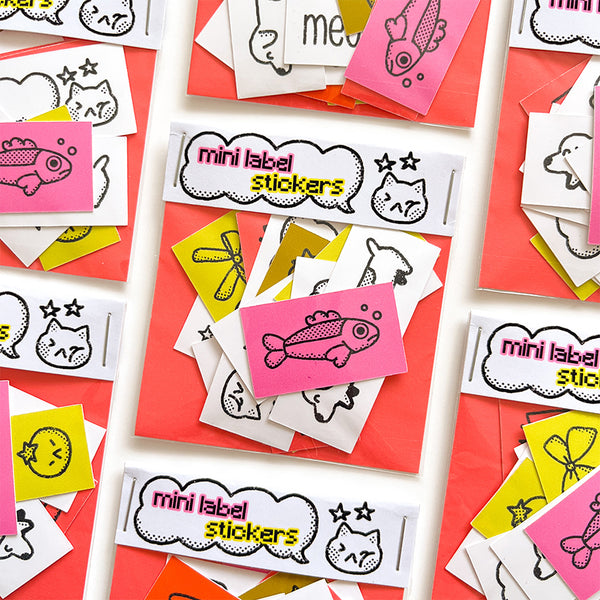 Mini label stickers #F136
