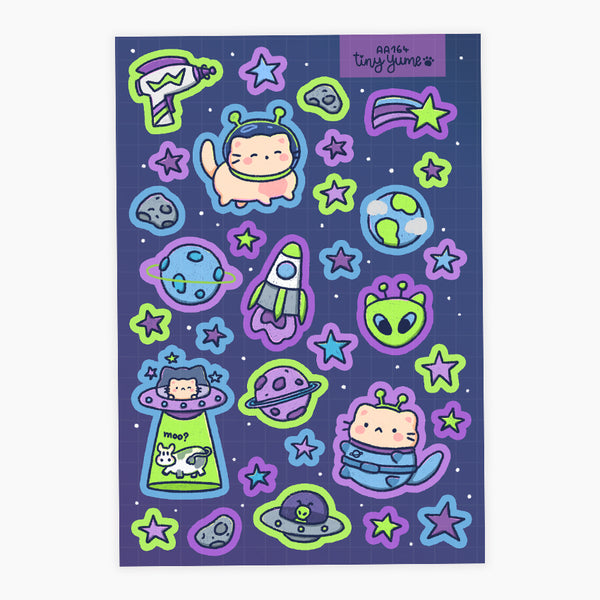 Space sticker sheet #AA164