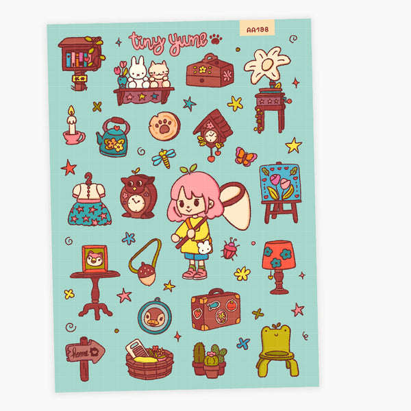 Cottage sticker sheet #AA198