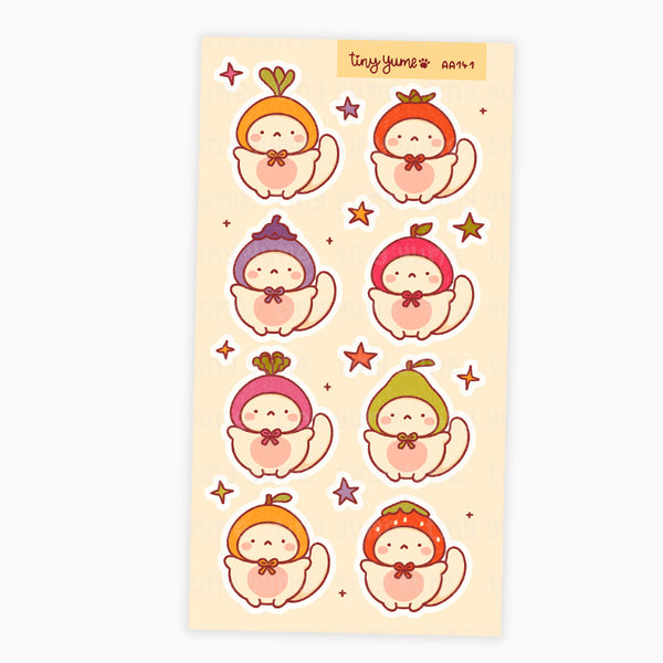 Yume vegetable & fruit stickers #AA141