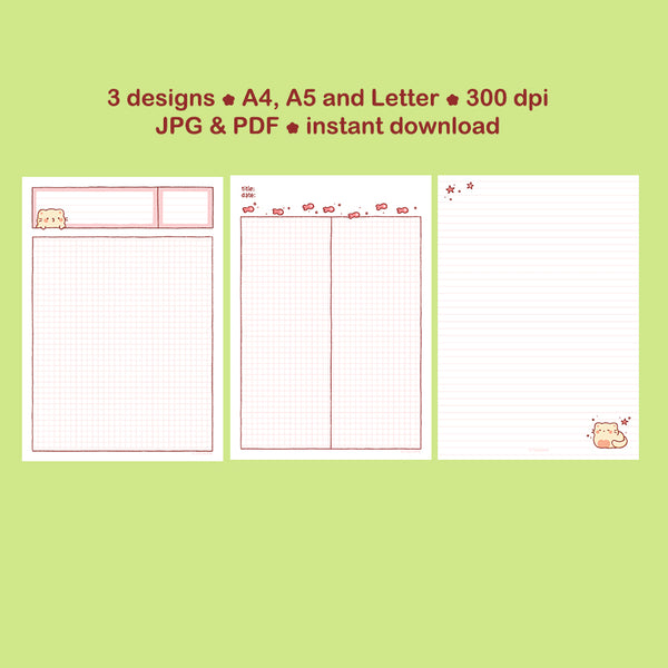 Printable notepad bundle #1443