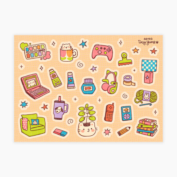 Homebody sticker sheet #AA193
