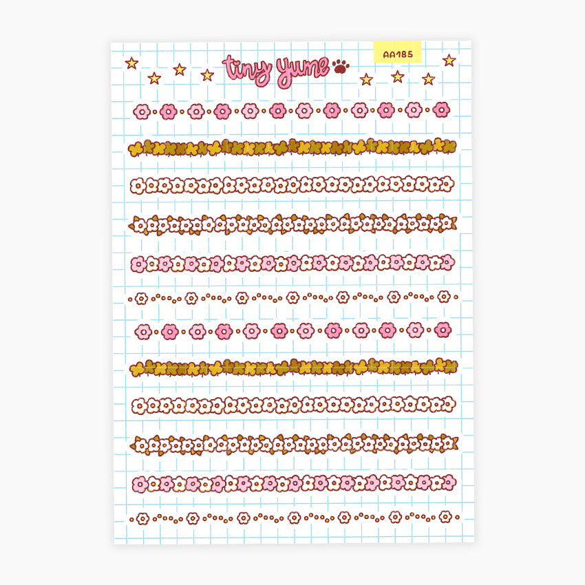 Flower divider stickers #AA185 – TinyYume