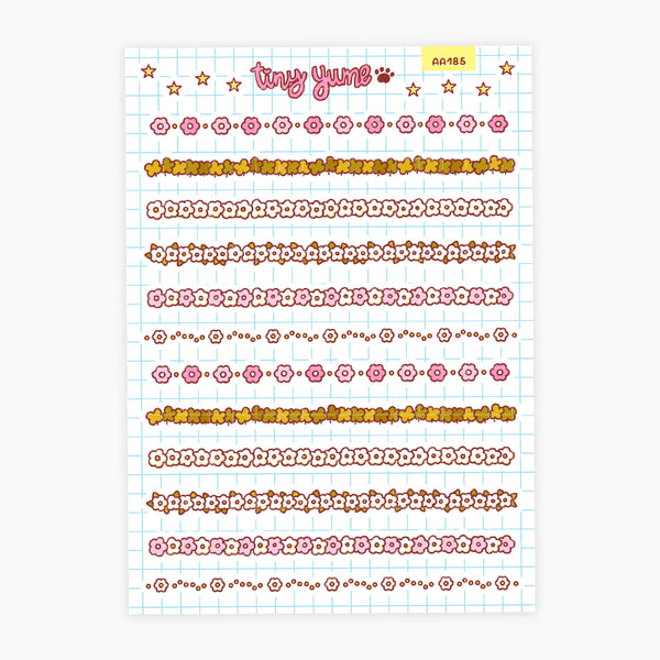 Flower divider stickers #AA185