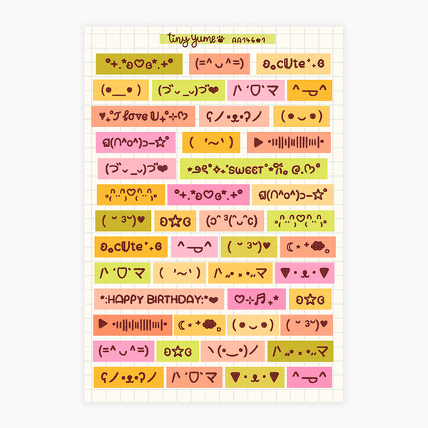 Text emojis stickers #AA146