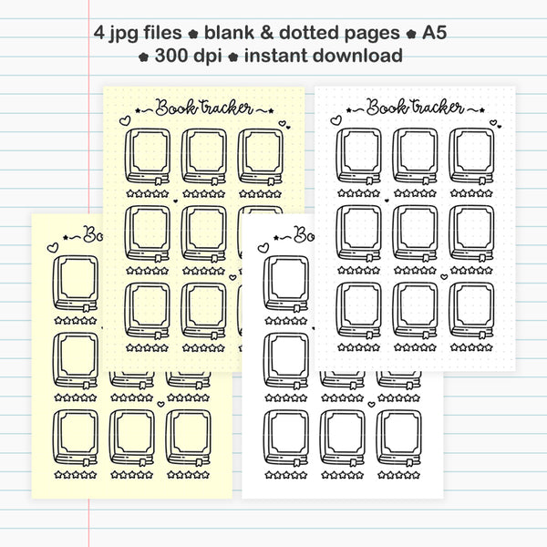 Printable book tracker #1439