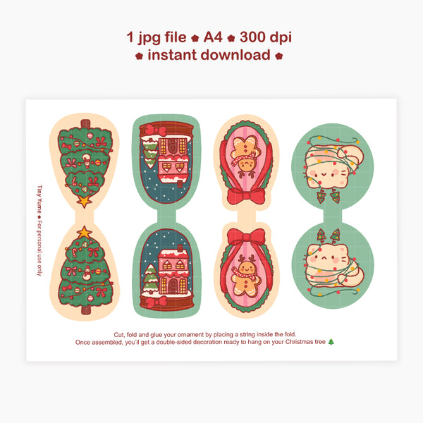 Digital christmas ornaments #1438