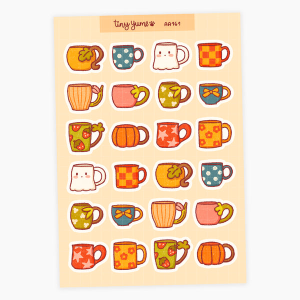 Tea and coffee mugs stickers #AA161