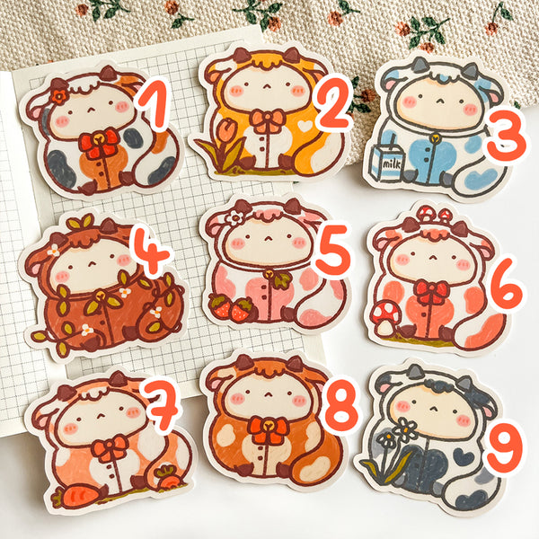 Yume the cow stickers #F118