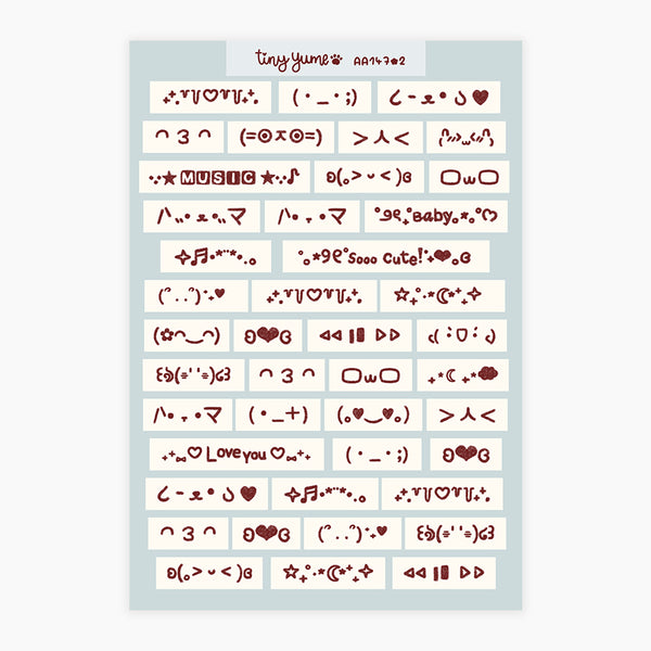 Text emojis stickers #AA147