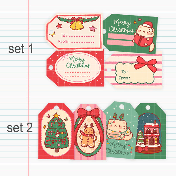 Christmas gift tags #T005