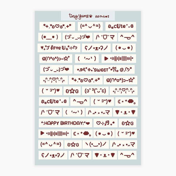 Text emojis stickers #AA146