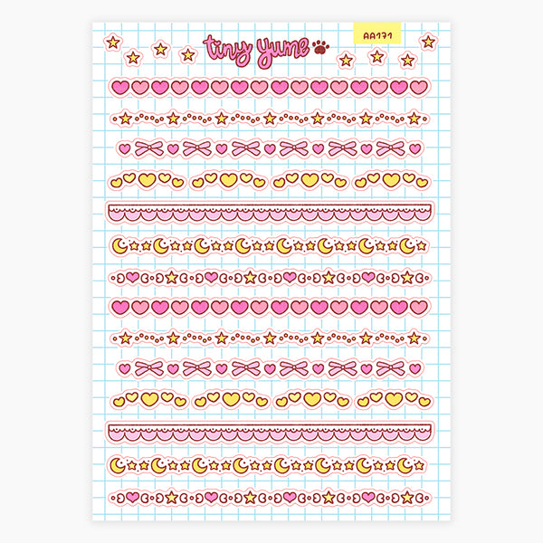 Magical moon divider stickers #AA171