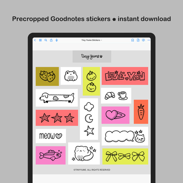 Riso inspired digital stickers #1430