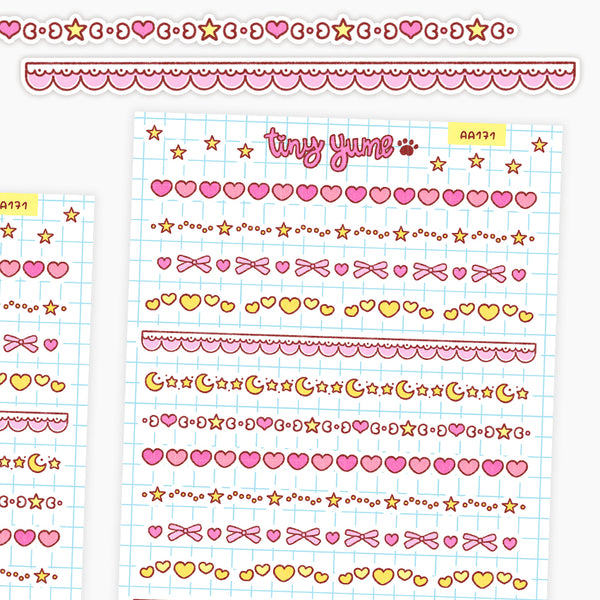 Magical moon divider stickers #AA171