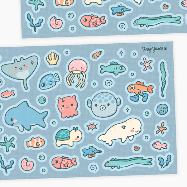 Ocean friends sticker sheet #AA199