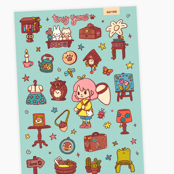 Cottage sticker sheet #AA198
