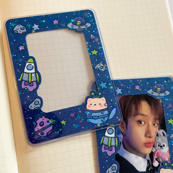 Space PVC photocard toploader #TL007