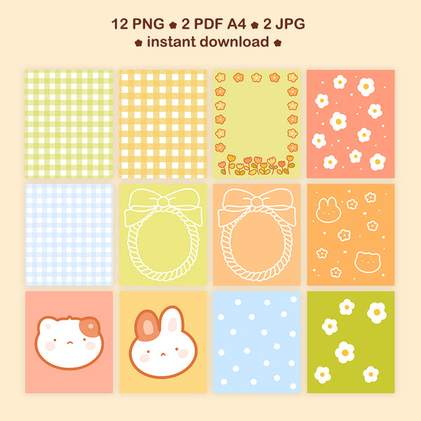 Printable notepads & papers #1442