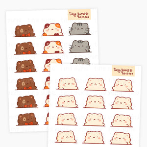 Header Cat Stickers, Functional Stickers, Planner Stickers, journaling stickers