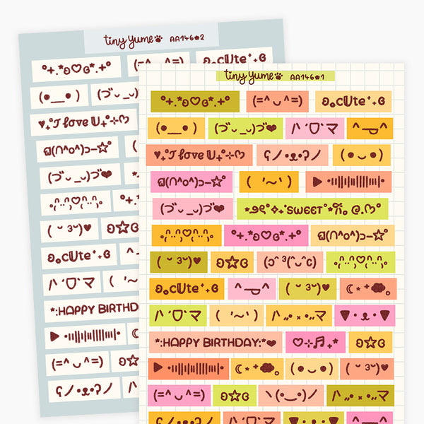 Text emojis stickers #AA146