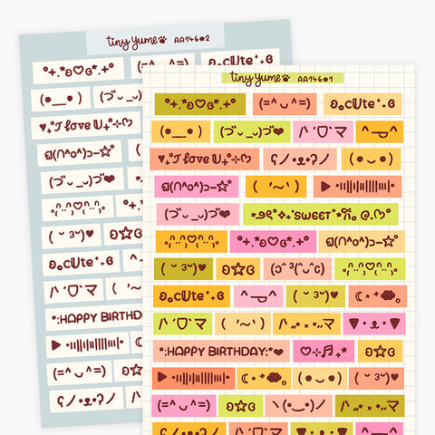 Text emojis stickers #AA146