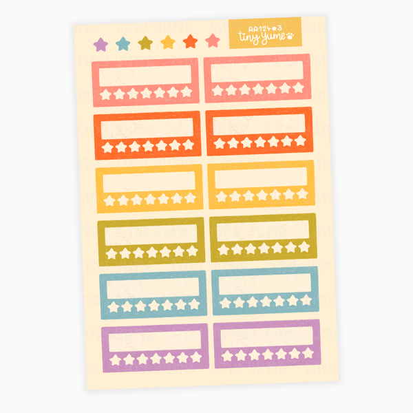 Tracker habits stickers #AA124