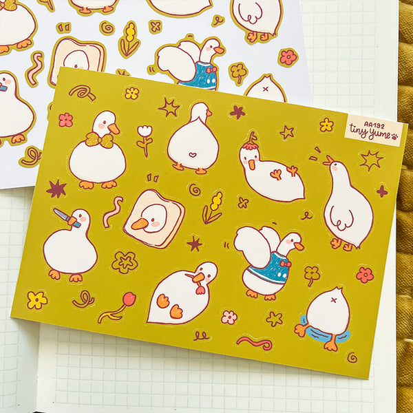 Little ducks sticker sheet #AA192