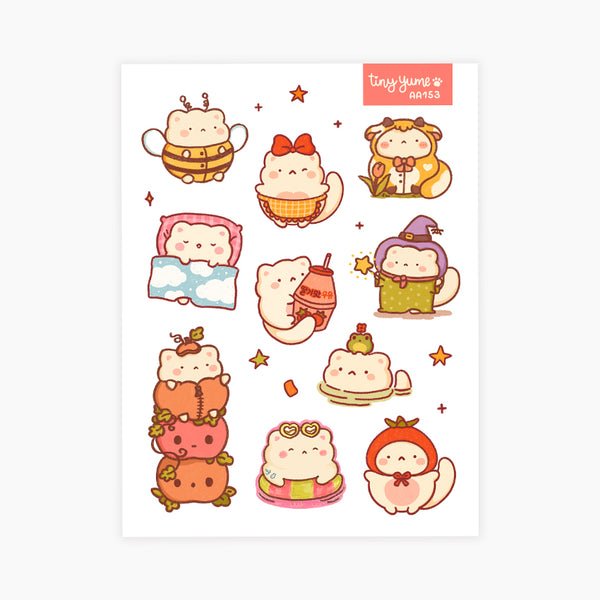 Sampler sticker sheet #AA153