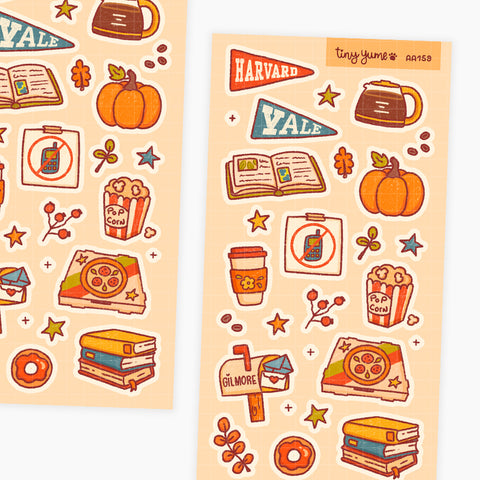Welcome fall stickers, autumn Stickers, cozy Stickers