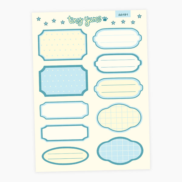 Box label stickers #AA191
