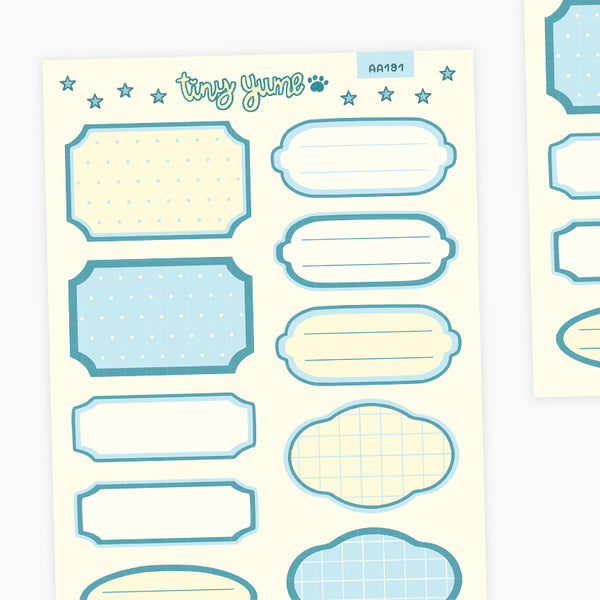 Box label stickers #AA191