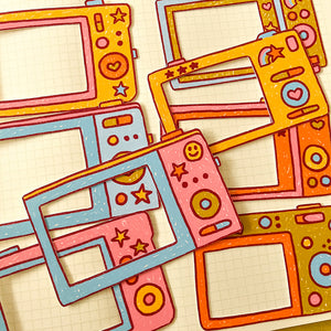 Digicam die cuts, Photo camera embellishments