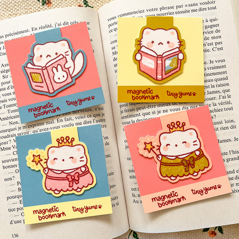 Yume magnetic bookmark, Cute Bookmark, book page marker