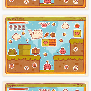 Platform game sticker sheet #AA150