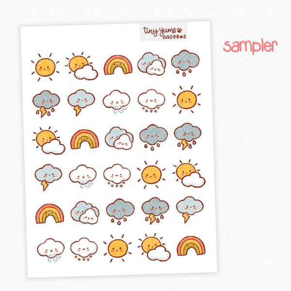 Weather Stickers #AA098