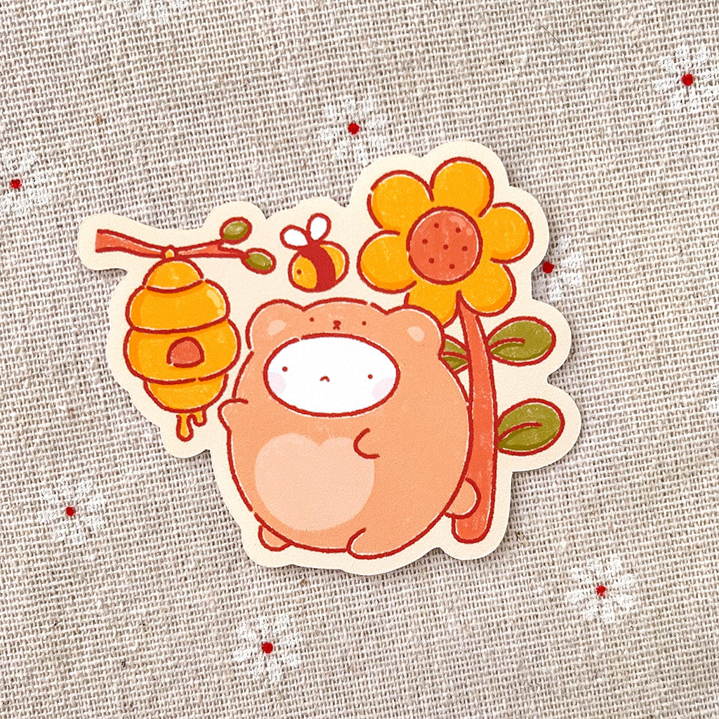 Honey Bear Vinyl Stickers #F084