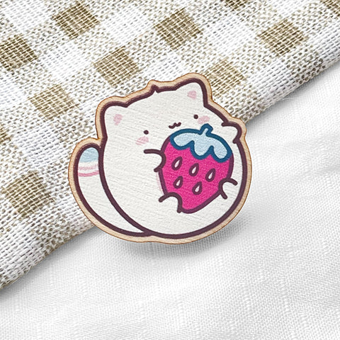 Stawberry Wooden Pin #D002